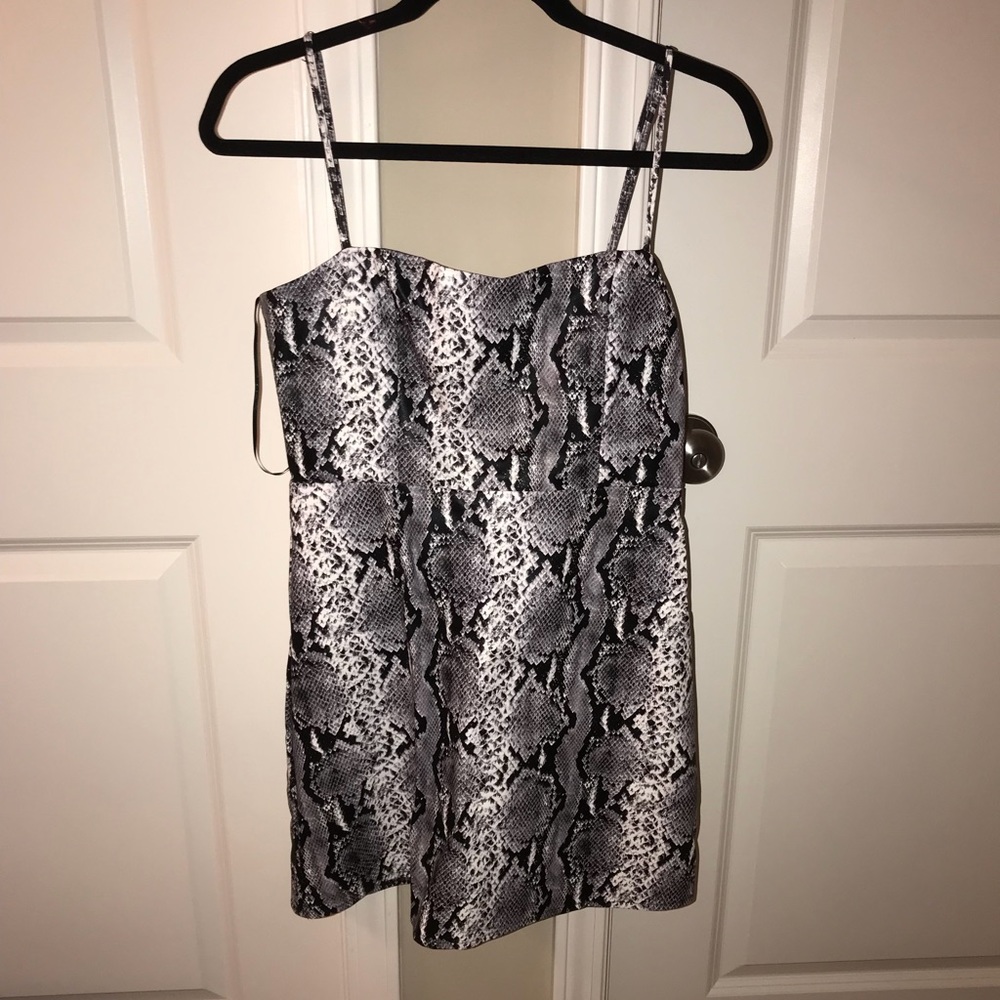 Snakeskin cocktail dress